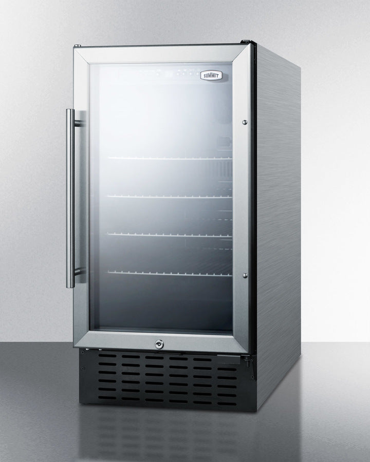 Summit 18" Wide Built-In Beverage Center SCR1841BCSS-Beverage Centers-The Wine Cooler Club
