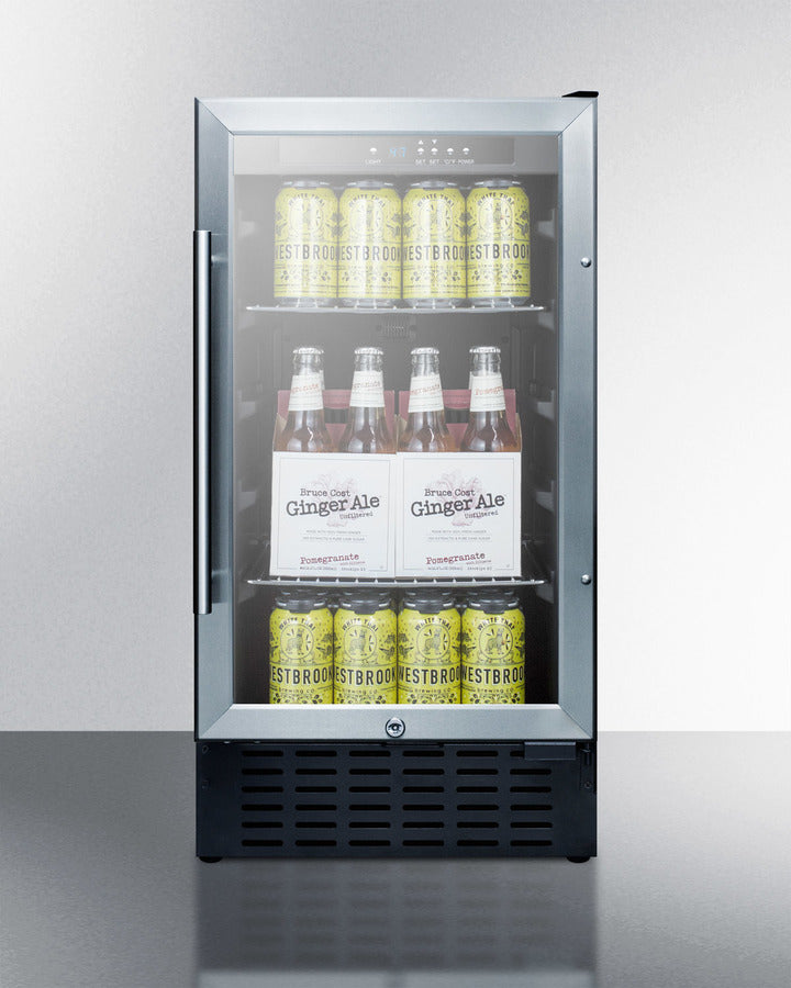 Summit 18" Wide Built-In Beverage Center, ADA Compliant SCR1841BCSSADA-Beverage Centers-The Wine Cooler Club