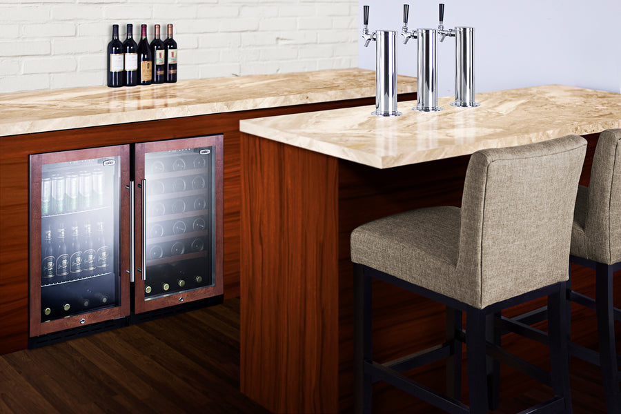 Summit 18" Wide Built-In Beverage Center, ADA Compliant (Panel Not Included) SCR1841BPNRADA-Beverage Centers-The Wine Cooler Club