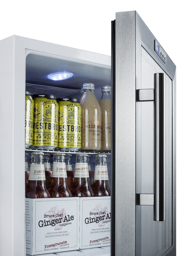 Summit Compact Beverage Center SCR215LCSS-Beverage Centers-The Wine Cooler Club