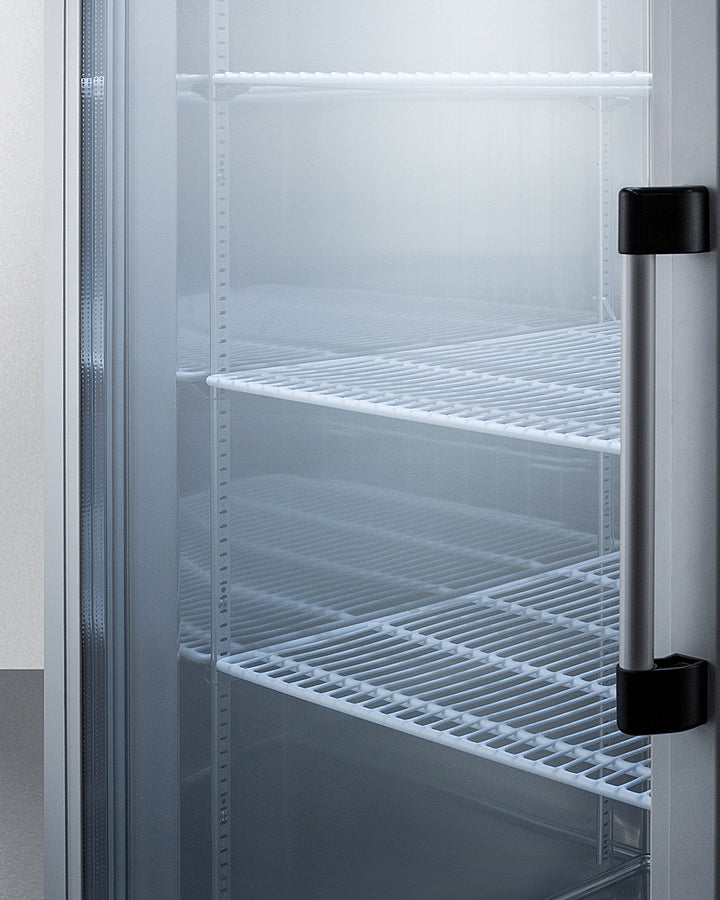 Summit 23 Cu.Ft. Reach-In Refrigerator SCR23SSGLH-Beverage Centers-The Wine Cooler Club