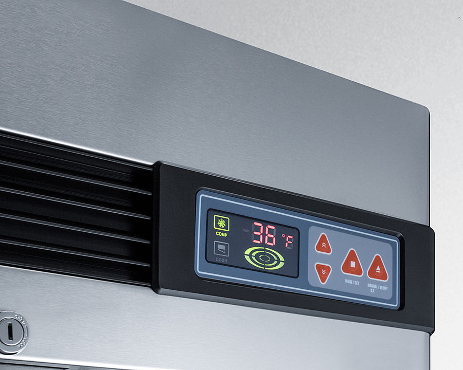 Summit 23 Cu.Ft. Reach-In Refrigerator SCR23SSGLH-Beverage Centers-The Wine Cooler Club