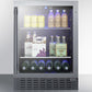 Summit 24" Wide Built-In Beverage Cooler SCR2466B-Beverage Coolers-The Wine Cooler Club