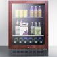 Summit 24" Wide Built-In Beverage Cooler SCR2466BPNR-Beverage Coolers-The Wine Cooler Club