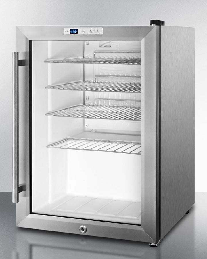 Summit Compact Built-In Beverage Center SCR312LBICSS-Beverage Centers-The Wine Cooler Club