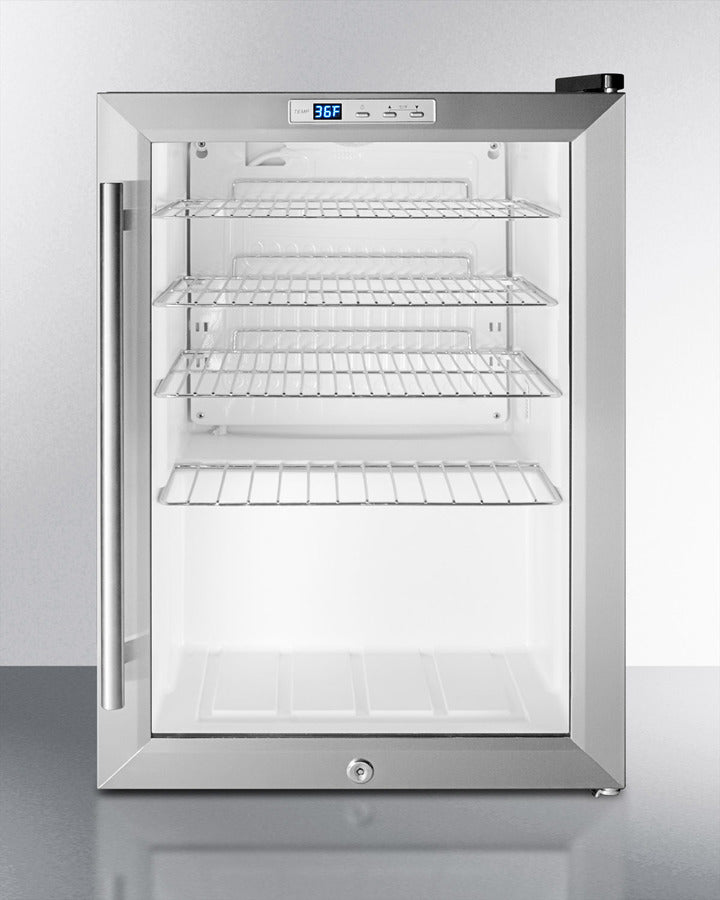Smmit Compact Built-In Beverage Center SCR312LBI-Beverage Centers-The Wine Cooler Club