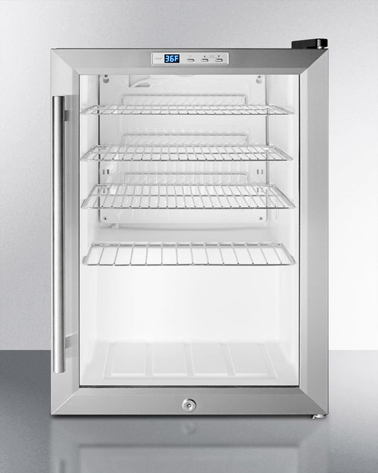 Summit Compact Built-In Beverage Center SCR312LBICSS-Beverage Centers-The Wine Cooler Club