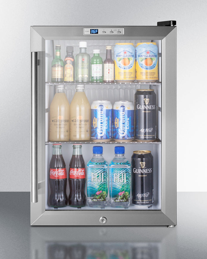 Smmit Compact Built-In Beverage Center SCR312LBI-Beverage Centers-The Wine Cooler Club