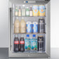 Summit Compact Beverage Center SCR312LCSS-Beverage Centers-The Wine Cooler Club