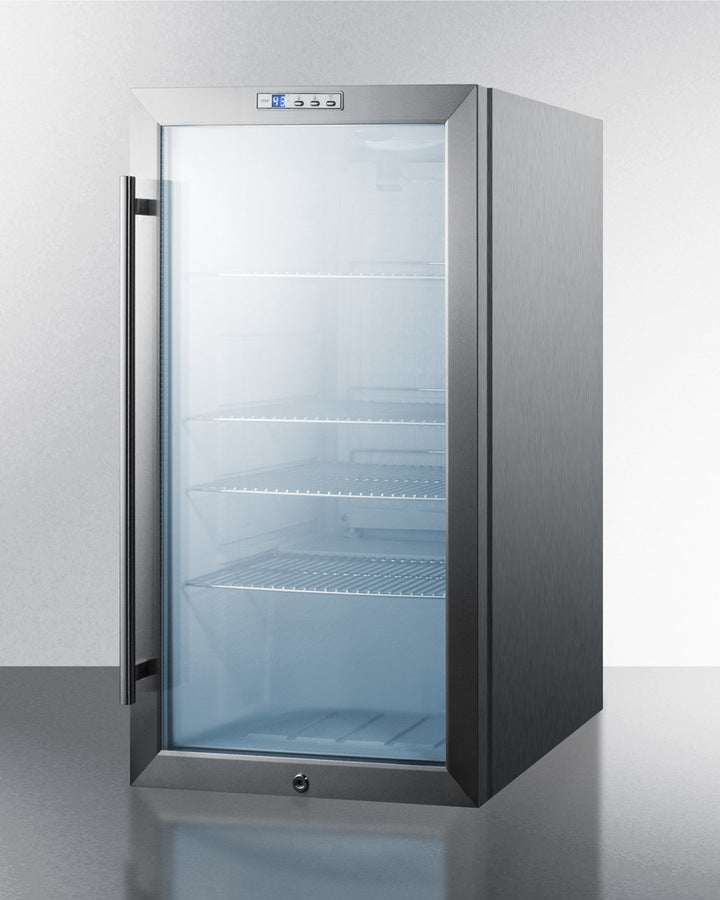 Summit 19" Wide Built-In Beverage Center SCR486LBICSS-Beverage Centers-The Wine Cooler Club