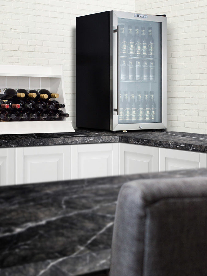 Summit 19" Wide Built-In Beverage Center SCR486LBI-Beverage Centers-The Wine Cooler Club