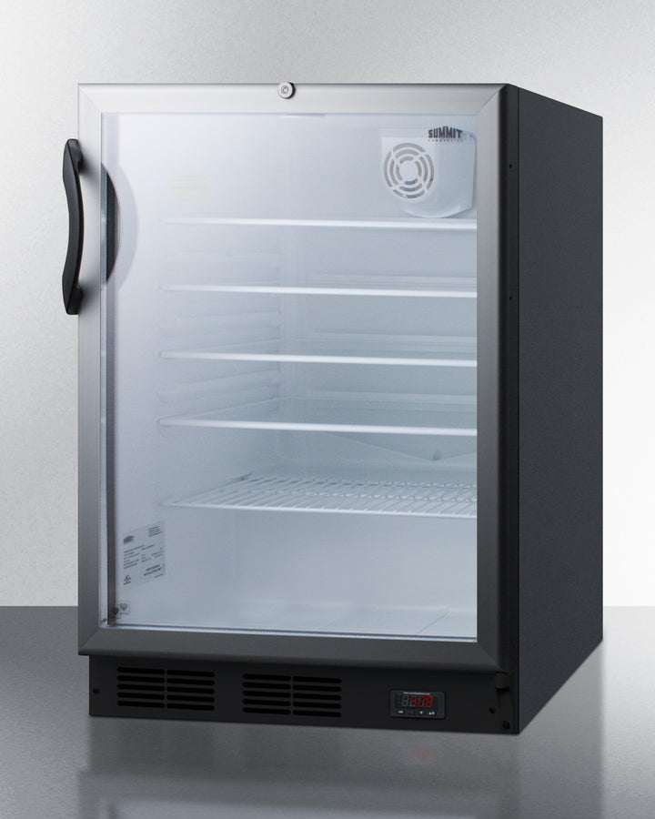 Summit 24" Wide Built-In Beverage Center SCR600BGLCSS-Beverage Centers-The Wine Cooler Club