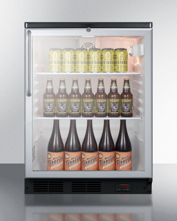 Summit 24" Wide Craft Beer Pub Cellar SCR600BGLDTPUBTB-Craft Beer Pub Cellar-The Wine Cooler Club