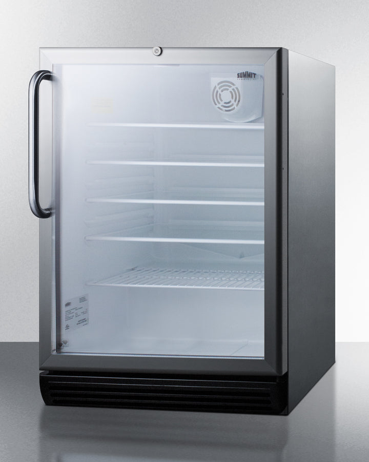 Summit 24" Wide Built-In Beverage Center SCR600BGLCSS-Beverage Centers-The Wine Cooler Club