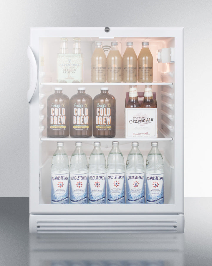 Summit 24" Wide Beverage Center, ADA Compliant SCR600GLADA-Beverage Centers-The Wine Cooler Club