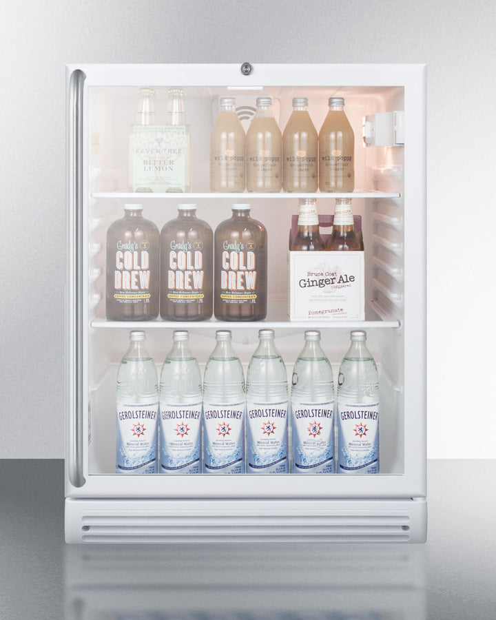 Summit 24" Wide Built-In Beverage Center, ADA Compliant SCR600GLBISHADA-Beverage Centers-The Wine Cooler Club