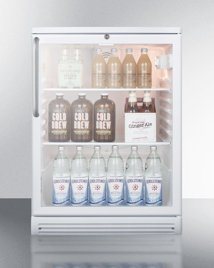 Summit 24" Wide Built-In Beverage Center SCR600GLBITB-Beverage Centers-The Wine Cooler Club