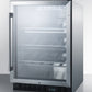 Summit 24" Wide Single Zone Built-In Commercial Wine Cellar SCR610BLCHCSS-Wine Cellars-The Wine Cooler Club