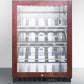 Summit 24" Wide Single Zone Built-In Commercial Wine Cellar SCR610BLCHPNR-Wine Cellars-The Wine Cooler Club