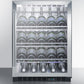 Summit 24" Wide Single Zone Built-In Commercial Wine Cellar SCR610BLCHCSS-Wine Cellars-The Wine Cooler Club