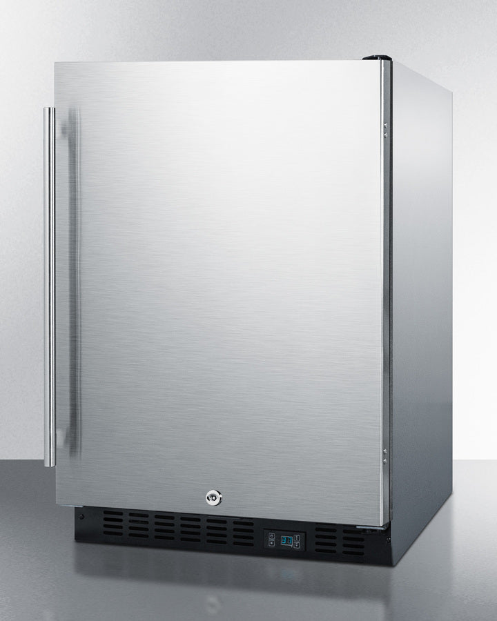 Summit 24" Wide Built-In Beverage Center SCR610BLSDCSS-Beverage Centers-The Wine Cooler Club