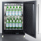 Summit 24" Wide Built-In Mini Reach-In Beverage Center with Dolly SCR610BLSDRI-Beverage Centers-The Wine Cooler Club