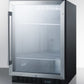 Summit 24" Wide Built-In Beverage Center SCR610BL-Beverage Centers-The Wine Cooler Club