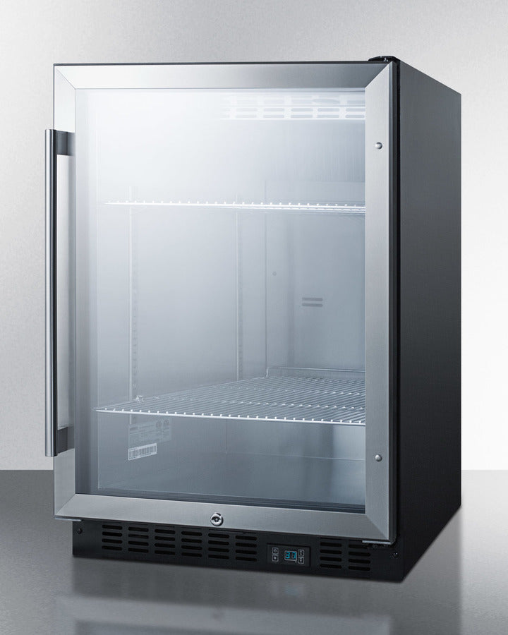 Summit 24" Wide Built-In Beverage Center SCR610BL-Beverage Centers-The Wine Cooler Club