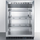 Summit 24" Wide Built-In Beverage Center SCR610BL-Beverage Centers-The Wine Cooler Club