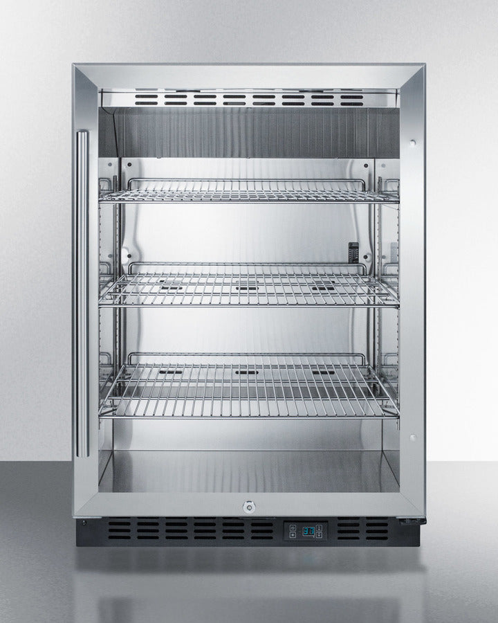 Summit 24" Wide Built-In Beverage Center SCR610BLCSS-Beverage Centers-The Wine Cooler Club