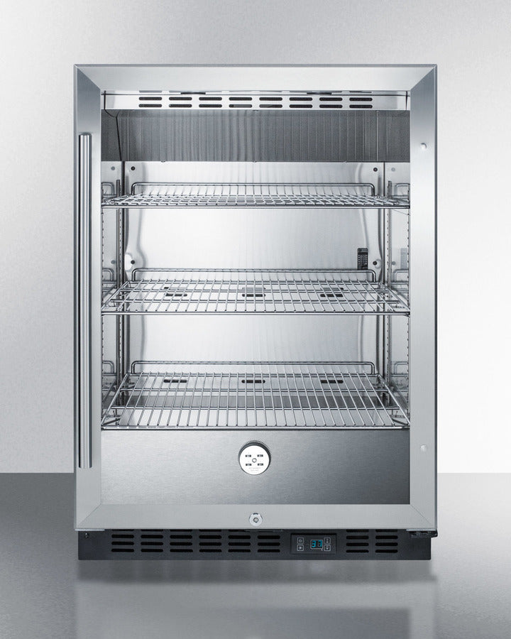 Summit 24" Wide Built-In Beverage Center SCR610BLCSS-Beverage Centers-The Wine Cooler Club
