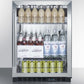 Summit 24" Wide Built-In Beverage Center SCR610BL-Beverage Centers-The Wine Cooler Club