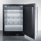 Summit 24" Wide Built-In Beverage Center SCR610BLSDCSS-Beverage Centers-The Wine Cooler Club