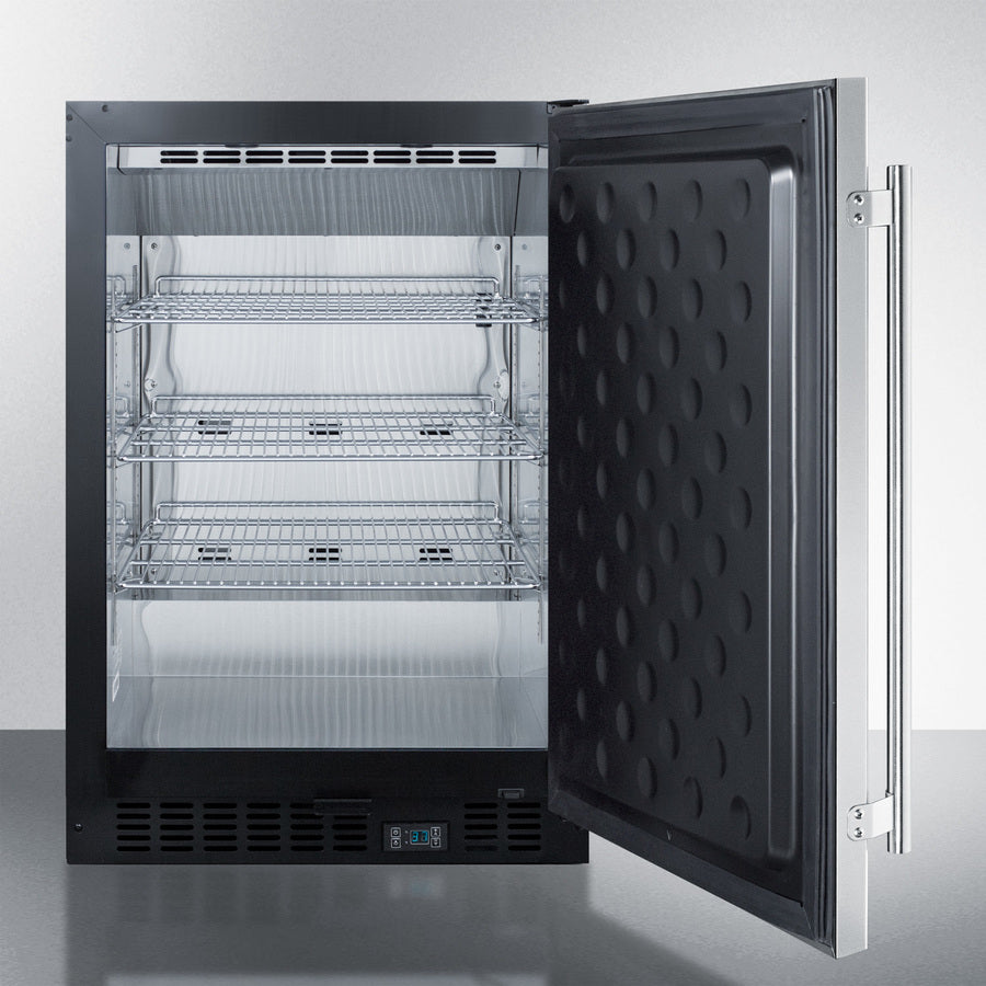 Summit 24" Wide Built-In Beverage Center SCR610BLSDCSS-Beverage Centers-The Wine Cooler Club