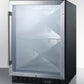 Summit 24" Wide Single Zone Built-In Commercial Wine Cellar SCR610BLX-Wine Cellars-The Wine Cooler Club