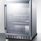Summit 24" Wide Outdoor Mini Reach-In Beverage Center with Dolly SCR611GLOSRI-Beverage Centers-The Wine Cooler Club