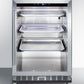 Summit 24" Wide Outdoor Mini Reach-In Beverage Center with Dolly SCR611GLOSRI-Beverage Centers-The Wine Cooler Club