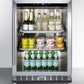 Summit 24" Wide Outdoor Mini Reach-In Beverage Center with Dolly SCR611GLOSRI-Beverage Centers-The Wine Cooler Club