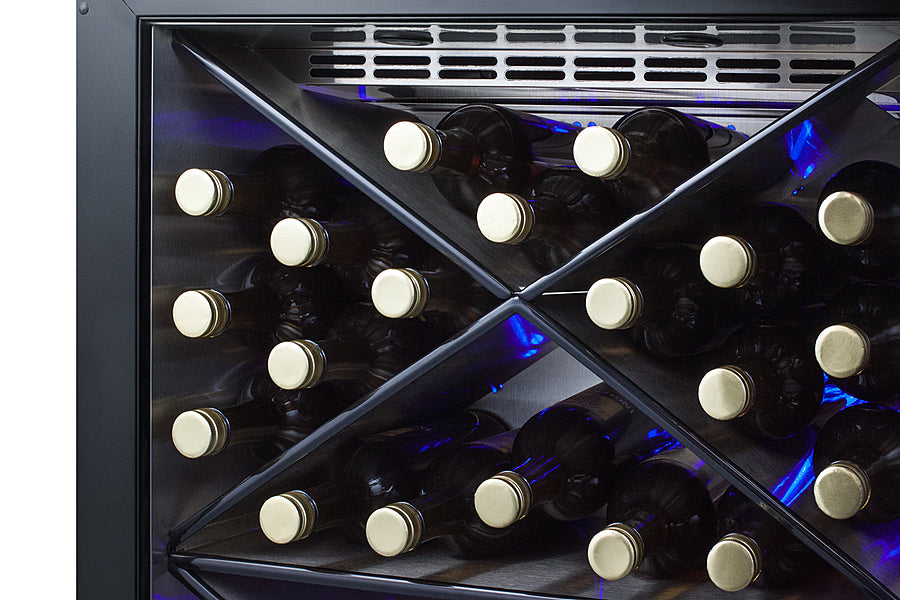 Summit 24" Wide Single Zone Built-In Commercial Wine Cellar SCR610BLXCSS-Wine Cellars-The Wine Cooler Club
