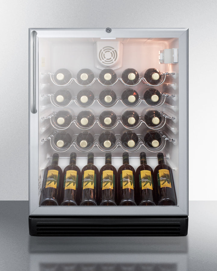 Summit 24" Wide Built-In Wine Cellar, ADA Compliant SWC6GBLBITBADA-Wine Cellars-The Wine Cooler Club
