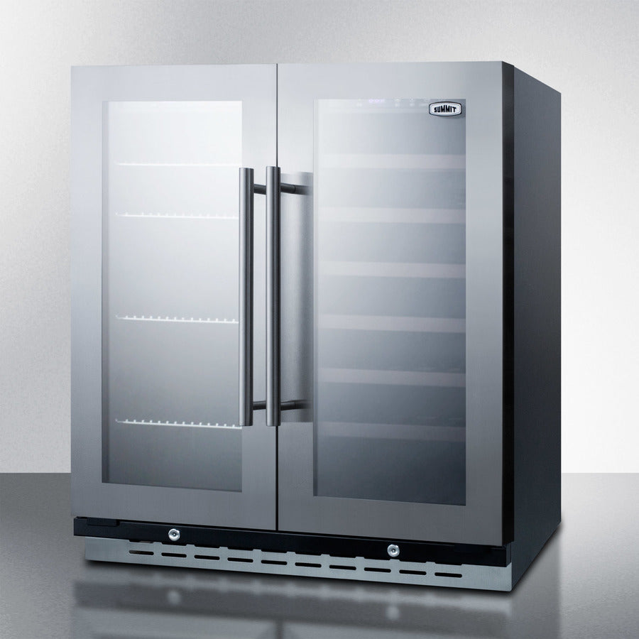 Summit 30" Wide Built-In Wine/Beverage Center SWBV3067B-Beverage Centers-The Wine Cooler Club