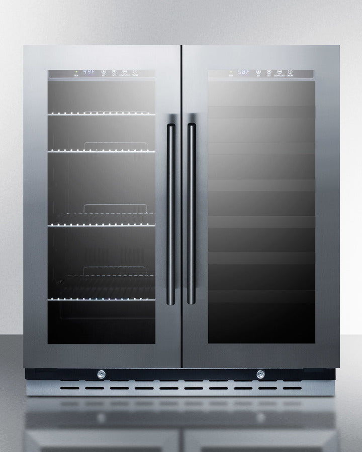 Summit 30" Wide Built-In Wine/Beverage Center SWBV3067B-Beverage Centers-The Wine Cooler Club