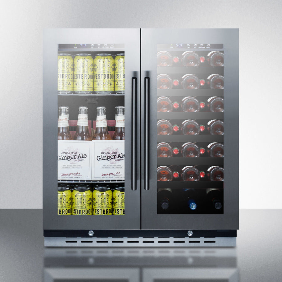 Summit 30" Wide Built-In Wine/Beverage Center SWBV3067B-Beverage Centers-The Wine Cooler Club