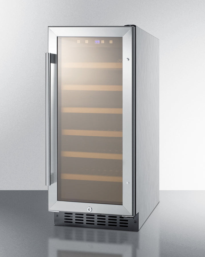 Summit 15" Wide Built-In Wine Cellar SWC1535BCSS-Wine Cellars-The Wine Cooler Club