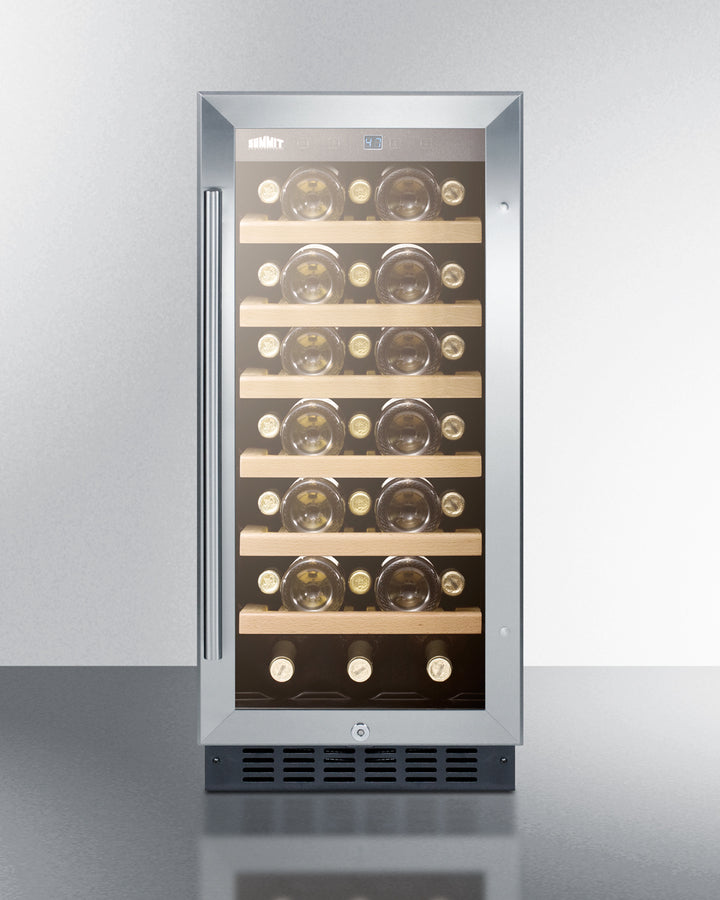 Summit 15" Wide Built-In Wine Cellar SWC1535BCSS-Wine Cellars-The Wine Cooler Club