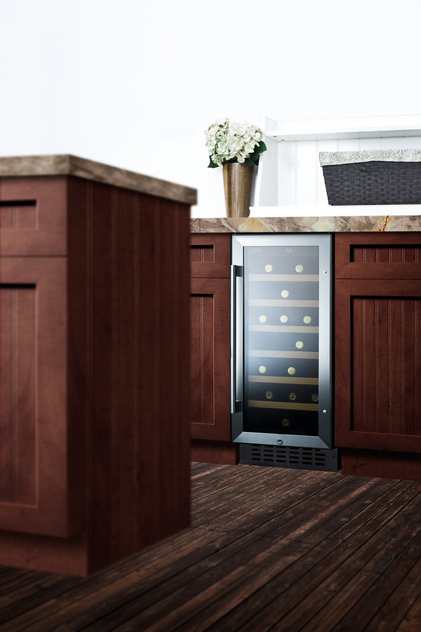 Summit 15" Wide Built-In Wine Cellar SWC1535BCSS-Wine Cellars-The Wine Cooler Club