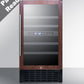 Summit 18" Wide Built-In Wine Cellar (Panel Not Included) SWC182ZPNR-Wine Cellars-The Wine Cooler Club