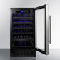 Summit 18" Wide Undercounter Wine Cellar (Panel Not Included) SWC1840BPNR-The Wine Cooler Club