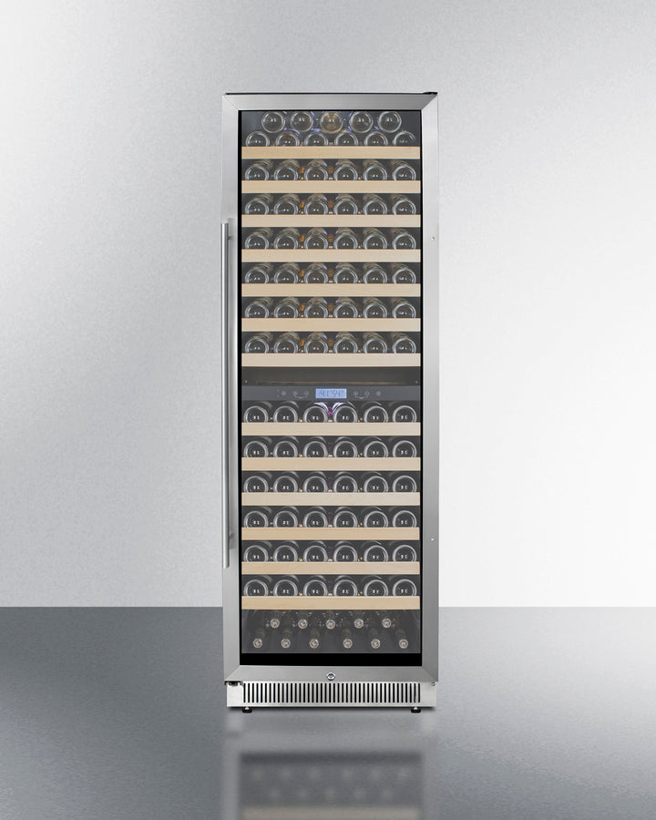 Summit 24" Wide Dual Zone Wine Cellar SWC1966BCSS-Wine Cellars-The Wine Cooler Club