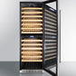 Summit 24" Wide Dual Zone Wine Cellar SWC1966BCSS-Wine Cellars-The Wine Cooler Club